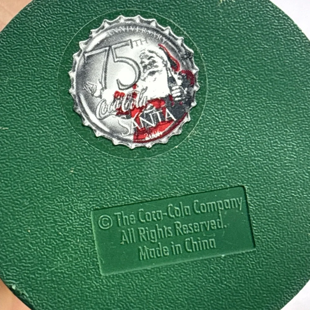 4  Vtg Santa‎ Ornaments Coca Cola Christmas Santa Hallmark 1990s Star Posable